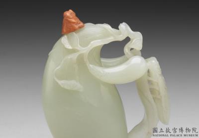 图片[3]-Jade snuff bottle in the shape of an aubergine, Qing dynasty, 18th-19th century-China Archive